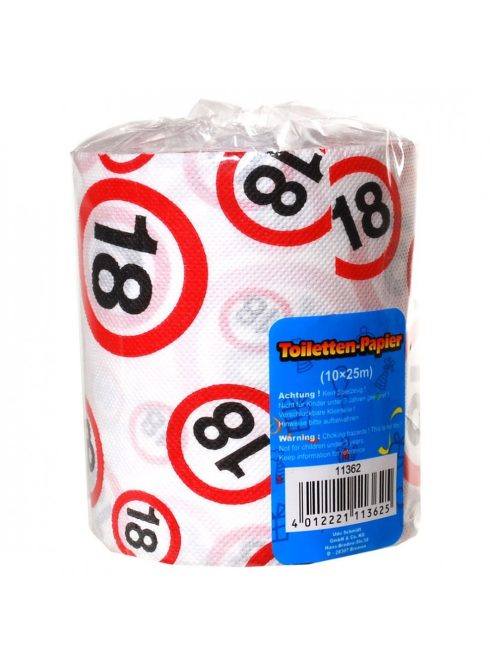 Születésnapi WC papír 18-as számos sebességkorlátozós