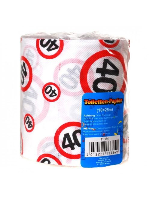  Születésnapi WC papír 40-es számos sebességkorlátozós