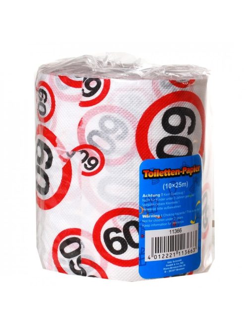 Születésnapi WC papír 60-es számos sebességkorlátozós