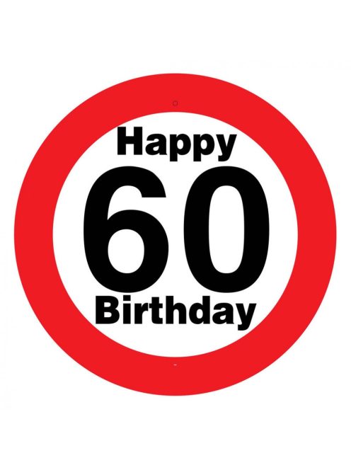 50 cm-es 60. Születésnapra sebességkorlátozós tábla