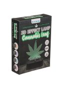 Cannabisz levél 3D fény lámpa