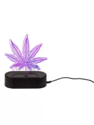 Cannabisz levél 3D fény lámpa