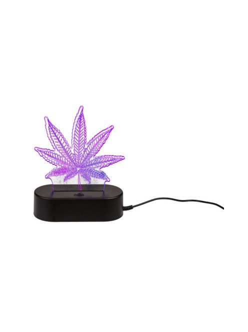 Cannabisz levél 3D fény lámpa