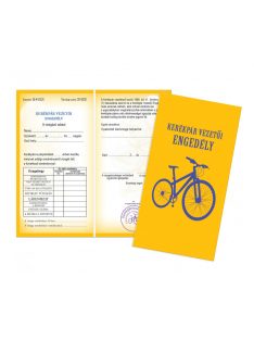 Bizonyítvány - Kerékpár vezetői engedély 