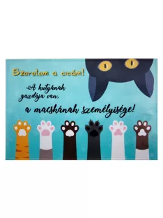 Vicces lábtörlő - Szeretem a cicám