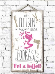 Fali Dekor Tábla 46,5 cm x 25 cm x 0,5 cm - Az életben