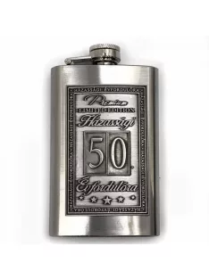   Óncímkés Flaska Laposüveg - 50. Házassági Évfordulóra