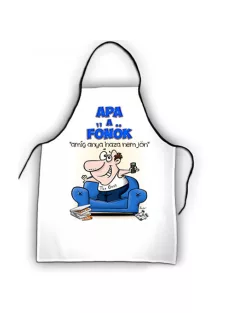 Kötény 50 cm x 70 cm - Apa a főnök