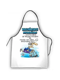 Kötény 50 cm x 70 cm - Vigyázat Nyugdíjas 