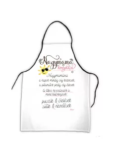 Kötény 50 cm x 70 cm - Nagymama konyhája 