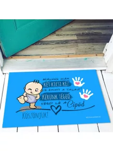 Vicces lábtörlő - Két kicsi kéz