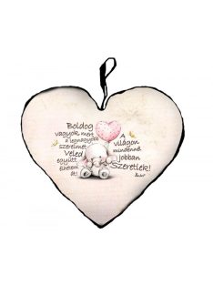 Párna Kis Szív 25cm - Boldog Vagyok