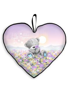 Nagy Szív Párna 45 cm x 36 cm - Maci Virágmező Mama