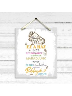 Dekor Falikép - Ez a ház elég tiszta