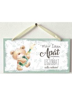 Kicsi Dekor Tábla - Mikor Isten apát