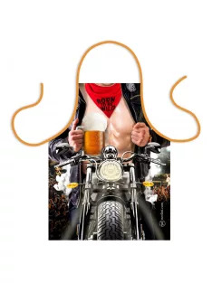 Teli mintás kötény 50 cm x 70 cm - Chopper motoros