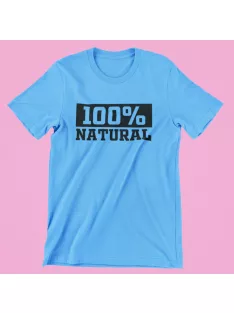 100% natural férfi póló