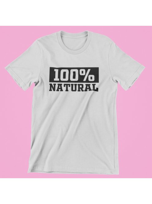 100% natural férfi póló