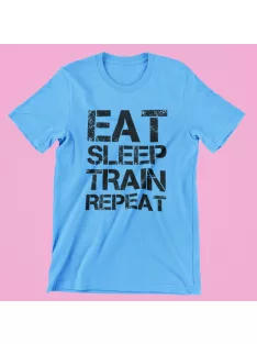 Eat-sleep-train-repeat férfi póló
