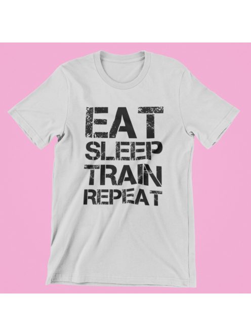 Eat-sleep-train-repeat férfi póló