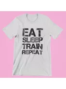 Eat-sleep-train-repeat női póló