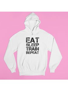 Eat-sleep-train-repeat pulóver