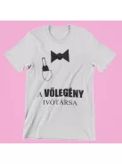  A vőlegény ivótársa férfi póló legénybúcsúra