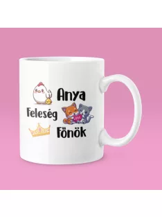 Anya feleség főnök bögre