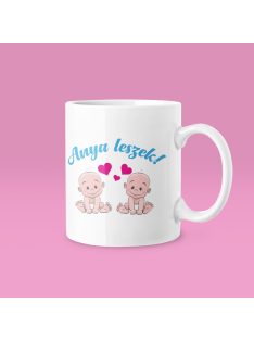 Anya leszek kisfiús ikrek bögre