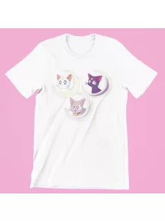 Sailor Moon Artemis, Luna, Diana női póló
