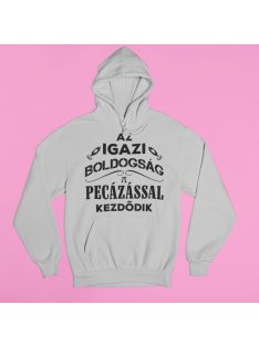 Az igazi boldogság a pecázással kezdődik pulóver