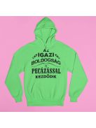 Az igazi boldogság a pecázással kezdődik pulóver