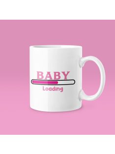 Baby loading lány bögre