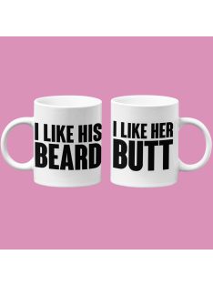 I like his beard I like her butt páros bögre