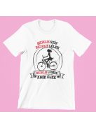 Biciklis szív biciklis lélek biciklis leszek amíg élek női póló