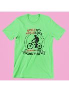 Biciklis szív biciklis lélek biciklis leszek amíg élek (v2) férfi póló