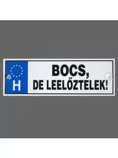 Rendszámtábla - Bocs, de leelőztelek!