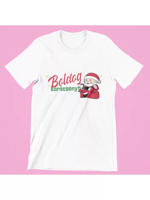Boldog Karácsonyt Mikulás női póló