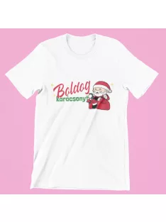 Boldog Karácsonyt férfi póló