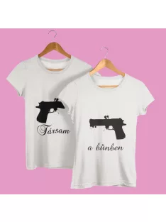 Társam a bűnben páros póló