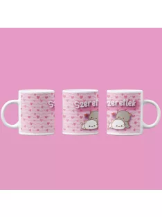 Cuki cicás szeretlek bögre