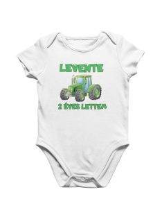 Egyedi neves traktoros 2 éves lettem baby body