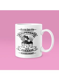 Éles ész és szupererő ez a Cukrász mindig menő bögre