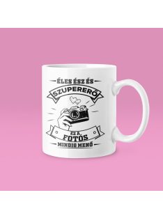 Éles ész és szupererő, ez a Fotós mindig menő bögre