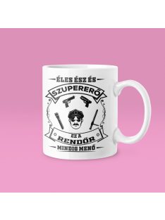 Éles ész és szupererő, ez a Rendőr mindig menő bögre