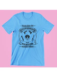   Éles ész és szupererő, ez a Rendőr mindig menő férfi póló