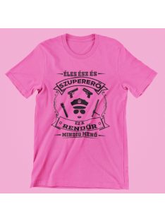   Éles ész és szupererő, ez a Rendőr mindig menő v2 női póló