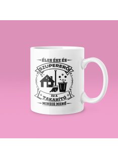   Éles ész és szupererő, ez a Takarító mindig menő bögre