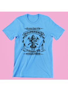   Éles ész és szupererő, ez a Tűzoltó mindig menő férfi póló