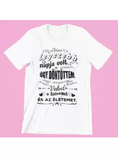 Életem legszebb napja volt, amikor női póló
